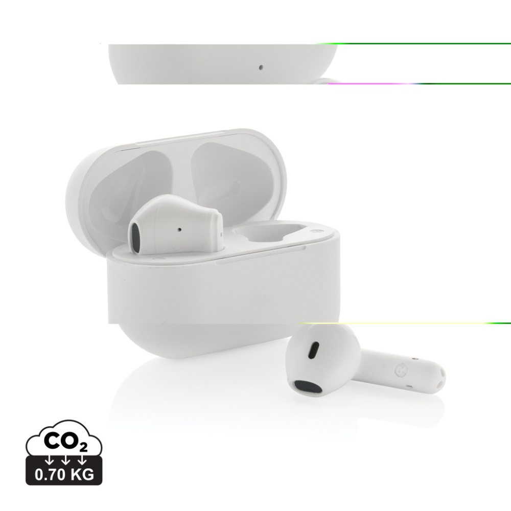Logotrade promotional giveaways photo of: Tunevo RCS recycled plastic wireless earbuds