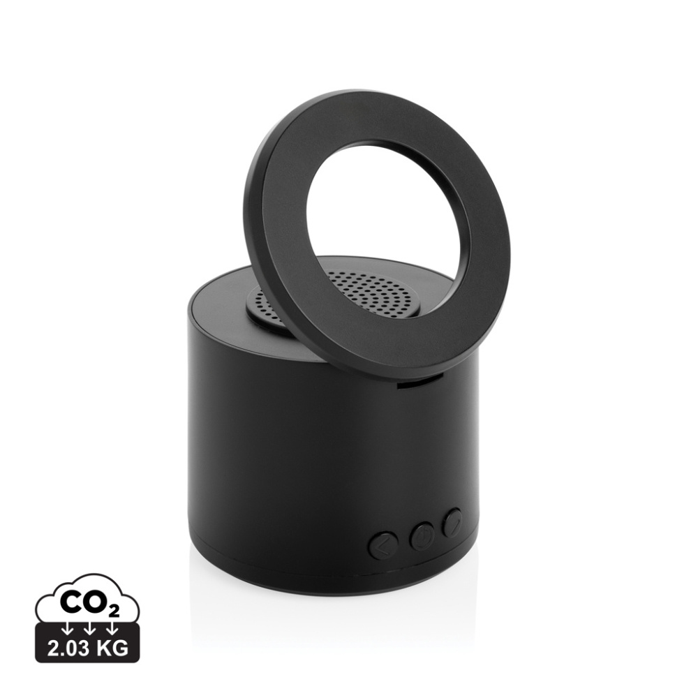 Logotrade advertising products photo of: Magpulse RCS recycled plastic 3W speaker w/magnetic holder