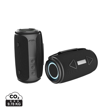 Logotrade promotional product picture of: Prisma RCS recycled plastic IPX 4 waterpoof 16W speaker
