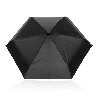 Logo trade corporate gifts picture of: 19.5" Aware™ RPET super mini manual 190T Pongee umbrella