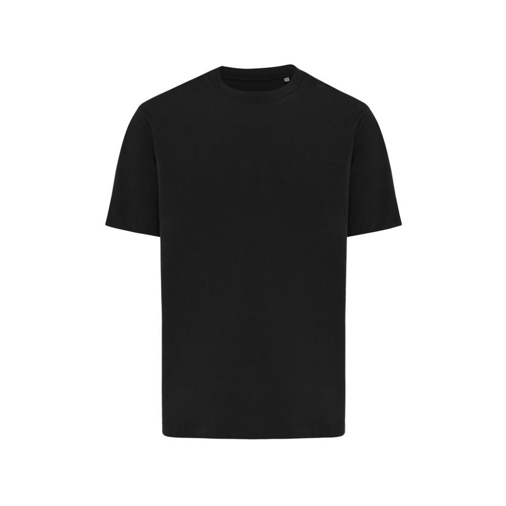 Logo trade corporate gifts image of: IQONIQ Nikko heavyweight recycled cotton t-shirt