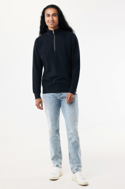 Logotrade corporate gift image of: IQONIQ Elgon recycled cotton quarter zip sweater