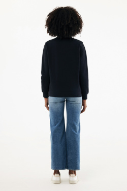 Logo trade corporate gifts picture of: IQONIQ Elgon recycled cotton quarter zip sweater