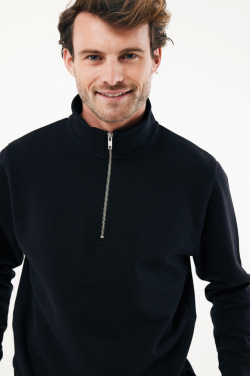 Logo trade promotional items image of: IQONIQ Elgon recycled cotton quarter zip sweater