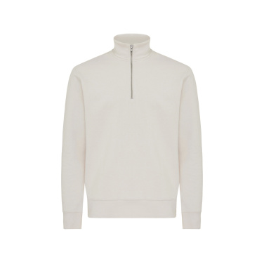 Logo trade promotional giveaways picture of: IQONIQ Elgon recycled cotton quarter zip sweater