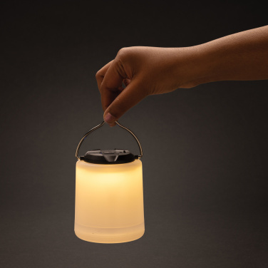 Logo trade promotional items image of: Limio RCS recycled plastic portable re-chargeable table lamp