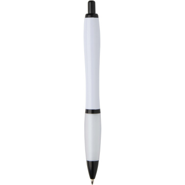 Logotrade promotional merchandise photo of: Nash recycled plastic ballpoint pen with black trims (black ink)