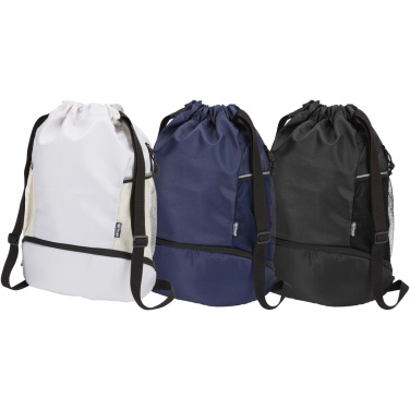 Logo trade promotional items picture of: Nomad GRS recycled sports drawstring bag with bottom compartment 18L
