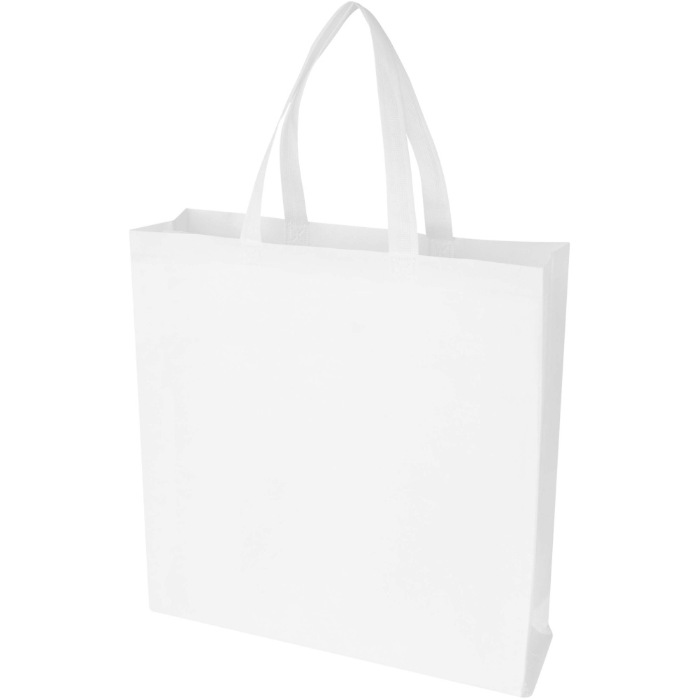 Logotrade promotional products photo of: EcoSeal GRS recycled nonwoven gusset tote bag 12L