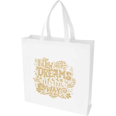 Logotrade promotional items photo of: EcoSeal GRS recycled nonwoven gusset tote bag 12L