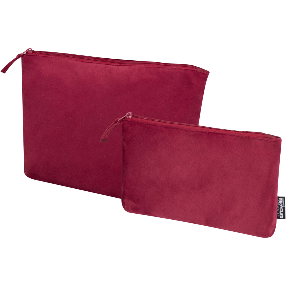 Logotrade corporate gift image of: Swift GRS recycled velvet toiletry bag set