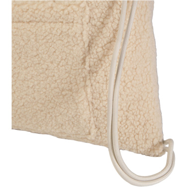 Logotrade business gift image of: Bear GRS recycled sherpa drawstring backpack 9L