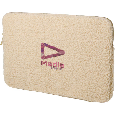 Logo trade promotional giveaway photo of: Bear 13" GRS recycled sherpa laptop sleeve 2L