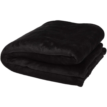 Logo trade promotional gift photo of: Ashen GRS recycled sherpa blanket