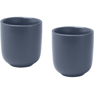 Logotrade promotional merchandise photo of: Male 90 ml ceramic espresso cups - set of 2