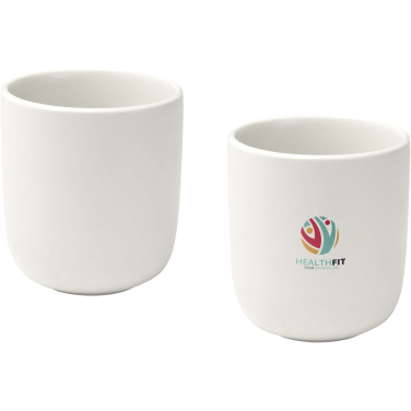 Logo trade advertising products image of: Male 200 ml ceramic cups - set of 2