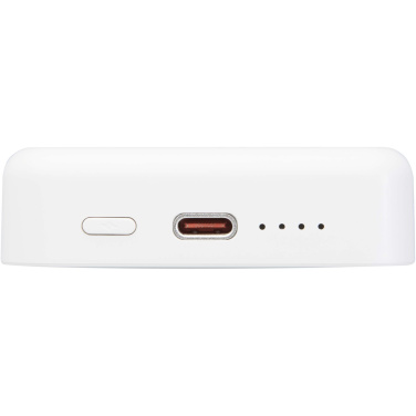 Logotrade promotional item image of: Acrab 10.000 mAh 15W magnetic wireless power bank with 20W PD - made from recycled plastic
