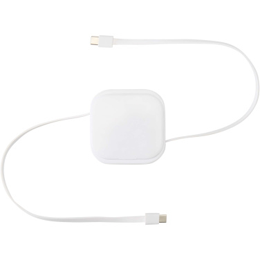 Logo trade corporate gifts picture of: Gloas 5-in-1 recycled retractable data sync and 100W fast charge cable with smartphone tool kit