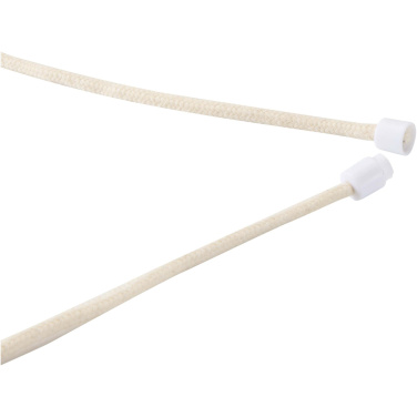 Logo trade corporate gifts picture of: Adhab smartphone lanyard with bamboo details