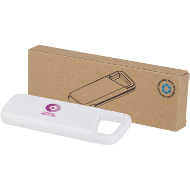 Logotrade business gifts photo of: Alkes 5000 mAh 12W recycled plastic water resistant power bank with carabiner