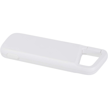 Logotrade promotional item picture of: Alkes 5000 mAh 12W recycled plastic water resistant power bank with carabiner