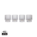 VINGA York tumbler, 4 pcs set, transparent