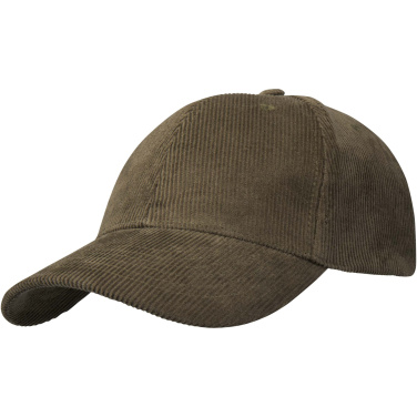 Logotrade advertising product picture of: Hutton 6 panel recycled corduroy cap