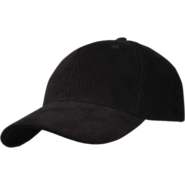 Logo trade promotional merchandise photo of: Hutton 6 panel recycled corduroy cap