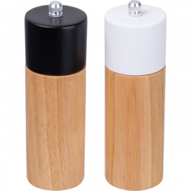 Logo trade promotional gift photo of: Salt & pepper mill set DAKAR