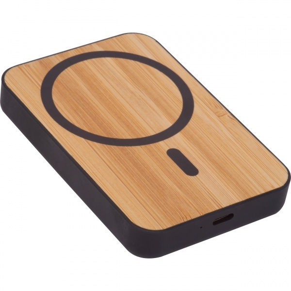 Logo trade promotional items picture of: Wireless power bank 5 000 mAh CAIRO