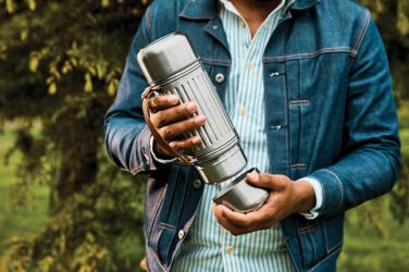 Logo trade promotional merchandise image of: Black+Blum Explorer Flask Duo 1L