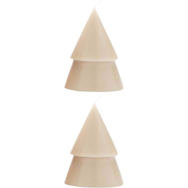 Logotrade promotional merchandise picture of: Originalhome Xmas tree candle set of 2 - M