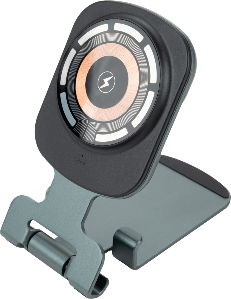 Logotrade advertising products photo of: Phone holder with wireless charger