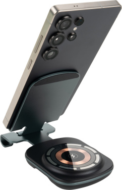 Logo trade corporate gifts image of: Phone holder with wireless charger