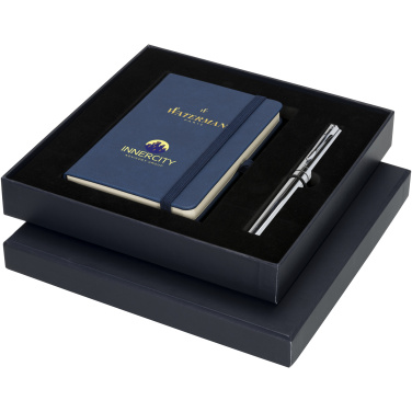 Logo trade promotional giveaways image of: Waterman gift box with A6 notebook