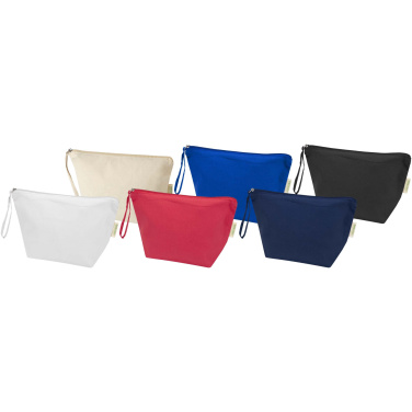 Logo trade promotional merchandise picture of: Odisha 180 g/m² OCS organic large accessory pouch 3L