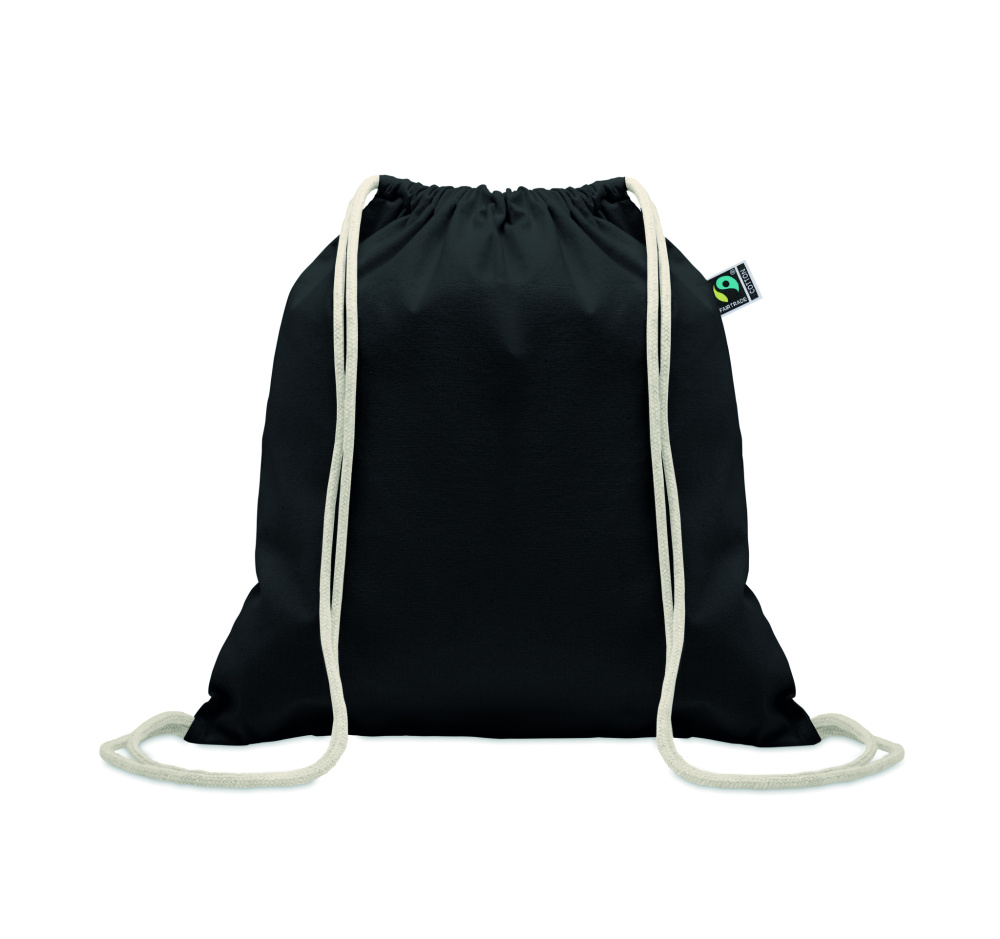 Logotrade promotional product image of: Drawstring bag Fairtrade 180gr