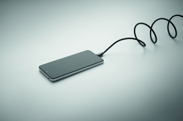 Logo trade promotional giveaways image of: Braided magnetic cable in RPET