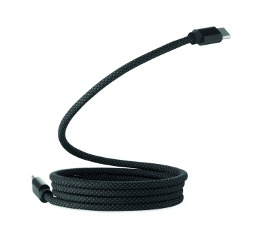 Logotrade promotional items photo of: Braided magnetic cable in RPET