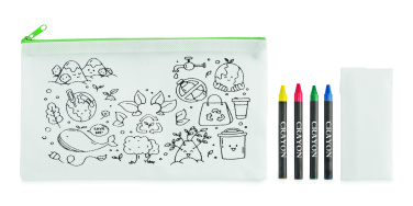 Logotrade advertising product picture of: Pencil case with 4 crayons