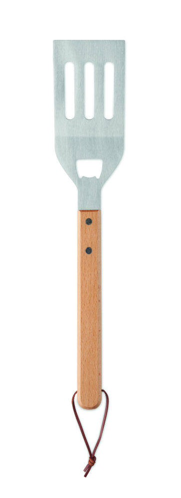 Logo trade corporate gift photo of: BBQ spatula in beechwood