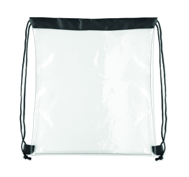 Logotrade corporate gift image of: Transparent drawstring bag