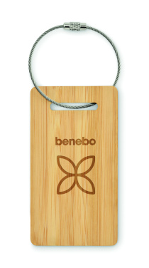 Logotrade corporate gifts photo of: Bamboo luggage tag