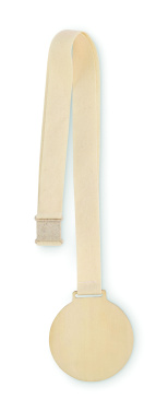 Logo trade promotional giveaways picture of: Wooden medal
