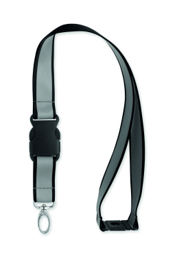 Logo trade promotional gift photo of: Reflective RPET lanyard