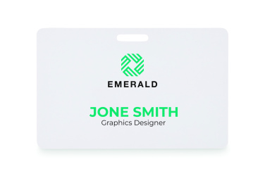 Logo trade advertising products image of: Lanyard badge 54 x 86mm