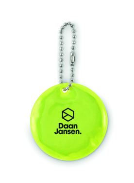 Logo trade promotional merchandise image of: Round reflective keyring