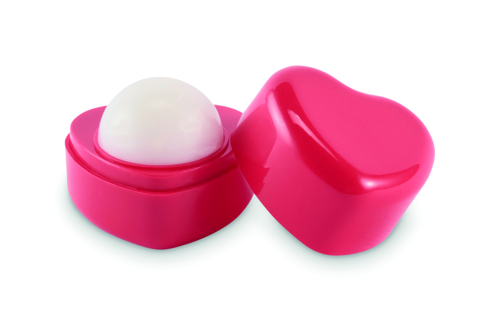 Logo trade advertising products image of: Heart shape vegan lip balm