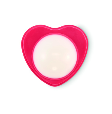 Logotrade promotional item image of: Heart shape vegan lip balm