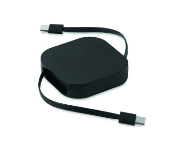 Logo trade corporate gifts image of: 100W retractable charging cable